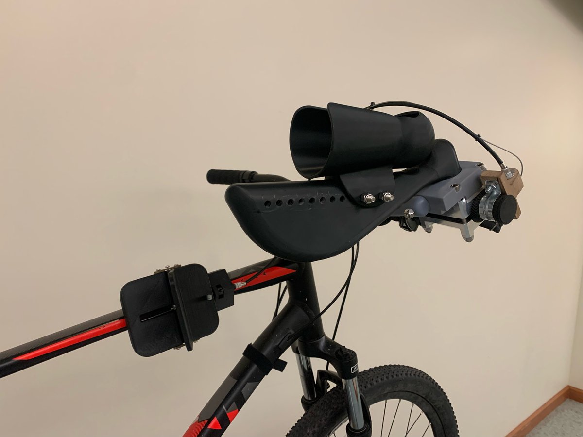 Physical prototype, later build with 3D-printed covers